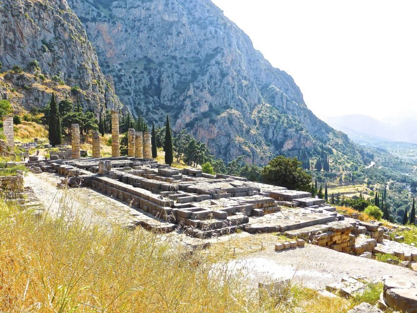 Ancient Delphi Full-Day Tour from Athens - Entering the Delphi sacred complex around the Temple of Apollo