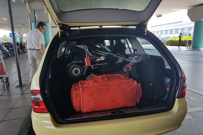 Athens Airport Private Transfer by Mercedes-Benz E Class Wagon to City Center - The vehicles for up to 4 vs up to 7: Wagon comfort and space math