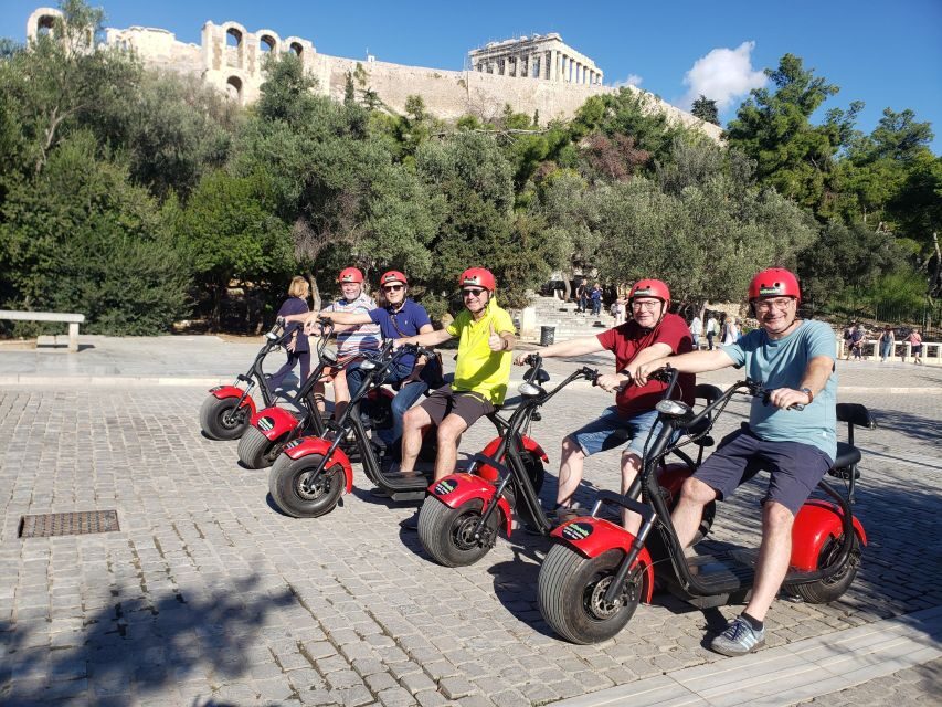 Athens: Award-Winning Acropolis Guided e-Scooter Tour - Temple of Hephaestus and the Thissio break