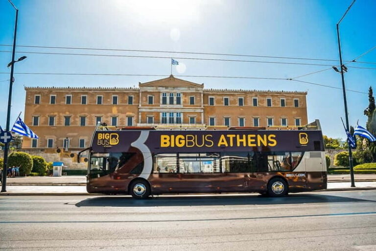 Athens: Big Bus Hop-on, Hop-off Tour by Open-Top Bus - Athens Route (Red): From Syntagma to the Acropolis Area