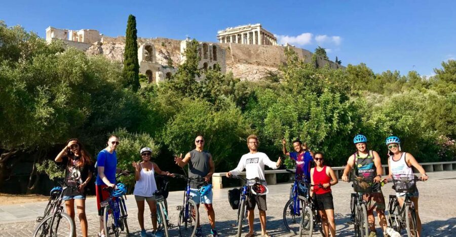 Athens: City Highlights Bike tour - Acropolis area classics: Temple of Olympian Zeus, Zappeion district, and the guards