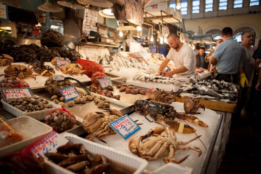 Athens: Greek Food Discovery Small Group Walking Tour - Plaka and Monastiraki: specialty shops, olive oils, cheese, and spreads