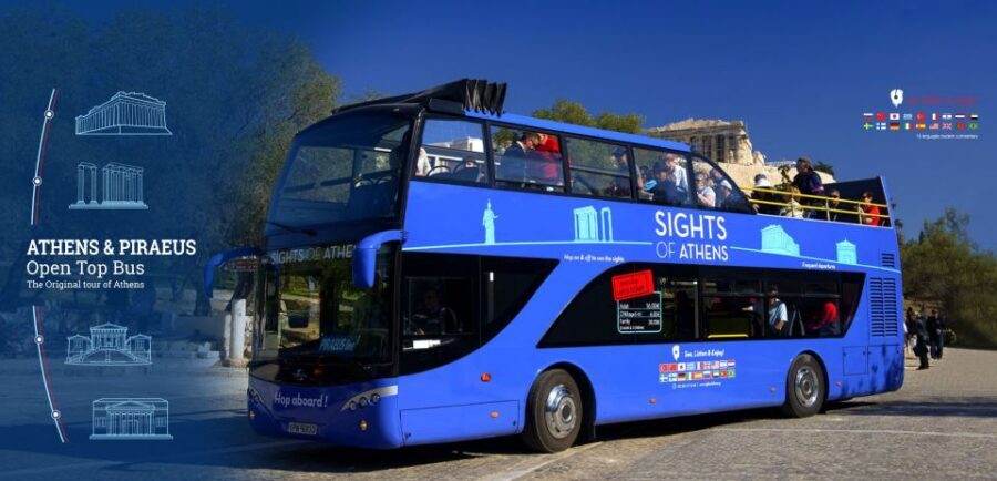 Athens: Hop-On Hop-Off Bus and Acropolis Museum Ticket - Athens sights by bus: Plaka, Syntagma, and the big-name landmarks