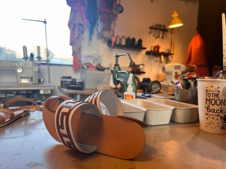 Athens: Make your own Leather Sandals Workshop - The 3-hour pace: what you’re actually doing with your time