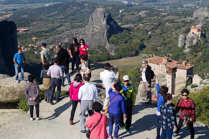 Athens: Meteora Monasteries, Hermit Caves Tour with Pickup - The Tough Climb Options: Roussanou and Holy Trinity Steps
