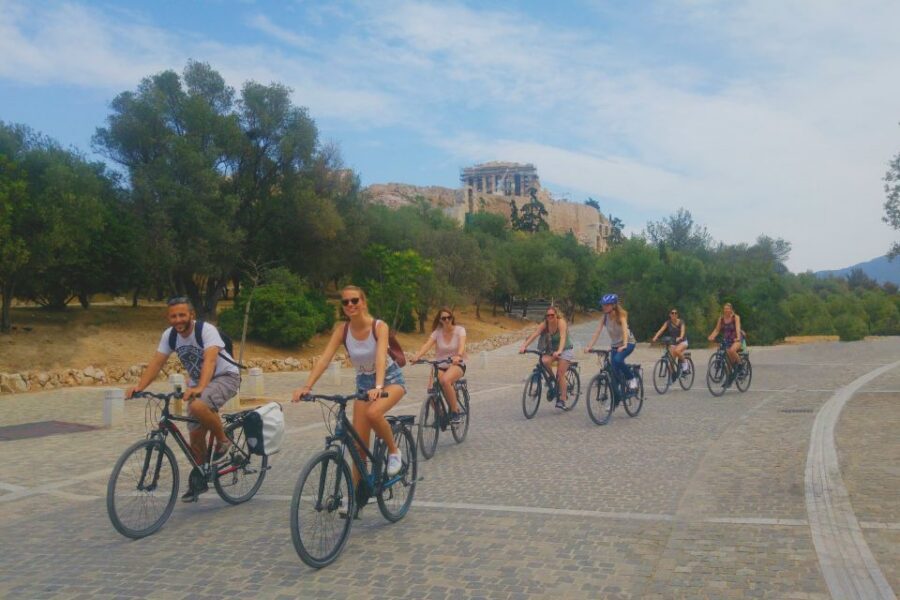 Athens: Old Town Highlights Guided E-Bike Tour - First impressions: meeting near Acropolis Metro and getting rolling