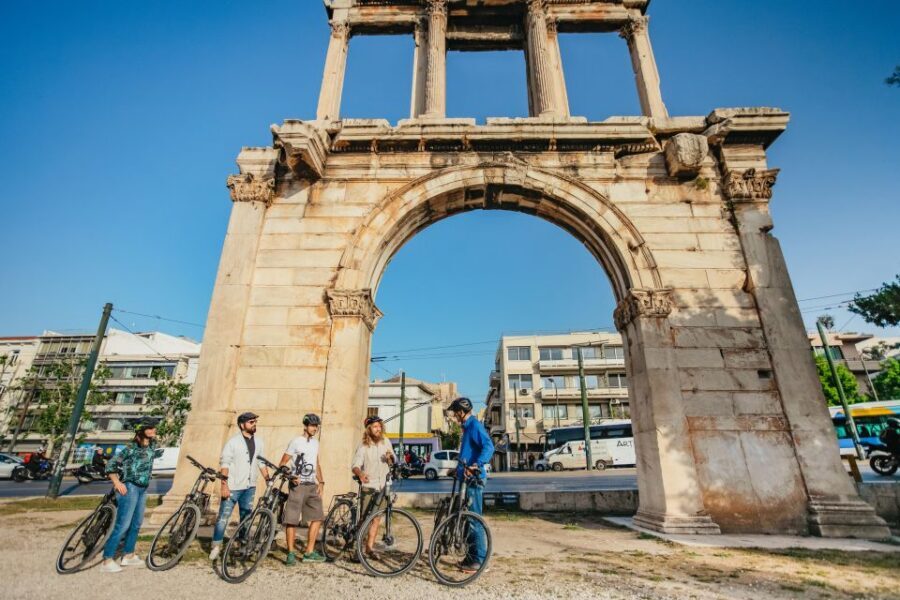 Athens: Old Town Highlights Guided E-Bike Tour - Temple of Olympian Zeus and Hadrian’s Arch: finishing with scale
