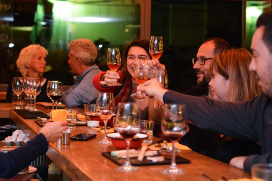 Athens: Premium Food and Wine Tasting Tour in the evening - Aperitif stop in the city center: set your taste expectations