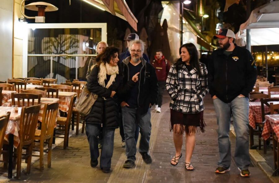 Athens: Premium Food and Wine Tasting Tour in the evening - Olive oil tasting and local liqueur: the ingredient lesson