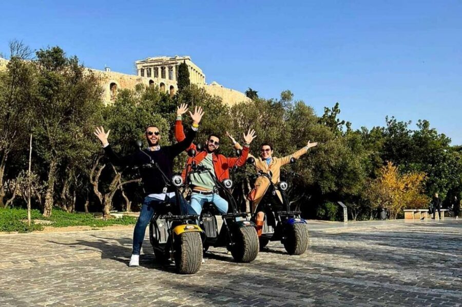 Athens: Premium Guided E-Scooter Tour in Acropolis Area - Odeon of Herodes Atticus: Where the Tour Begins Under the Acropolis