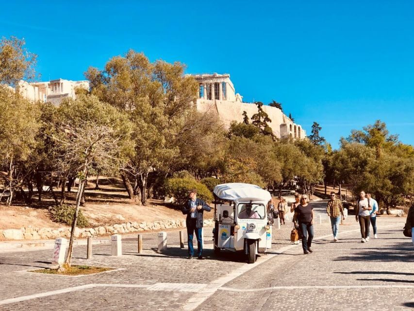 Athens: Private 3-Hour City Tour on Eco-Friendly Tuk Tuk - Pickup near Syntagma Square and the start-of-trip advantage