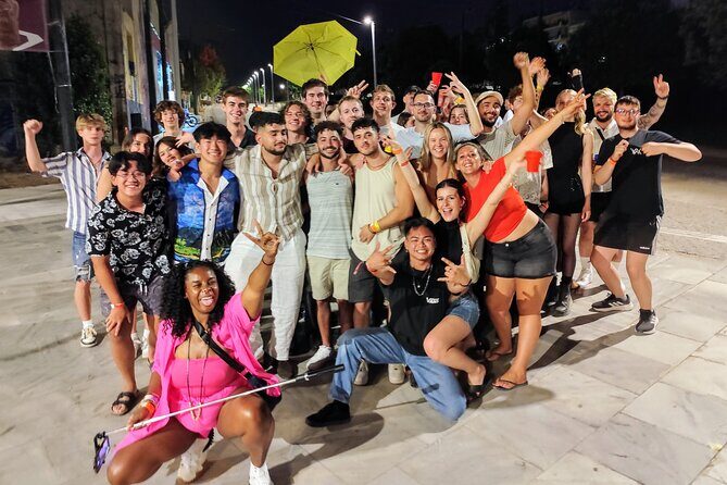 Athens Pub Crawl with 1hr Open Bar & VIP Nightclub Access - Psirri after dark (and Gazi on select nights): where the crawl puts you on the map