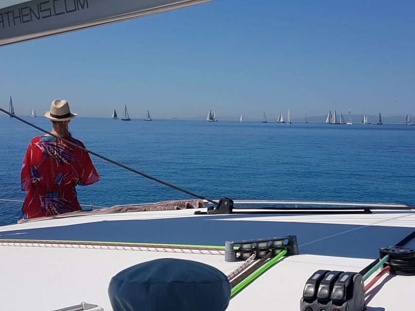 Athens: Riviera Catamaran Cruise with Meal and Drinks - Learning the coast without a lecture: crew stories and sailing tips