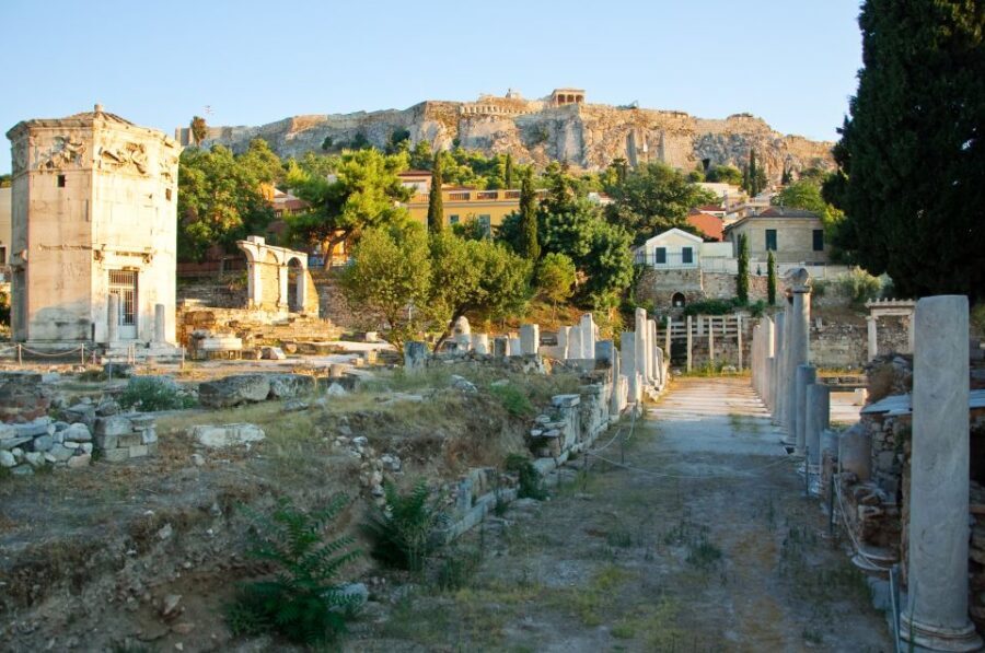 Athens: Roman Agora & Ancient Agora E-ticket & 2 Audio Tours - Two Agoras on one timed day: how the schedule works