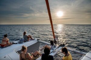 Athens Semi Private Sunset Catamaran Cruise with meal & drinks - The “Semi-Private” Size: More Relaxed, Less Rushed