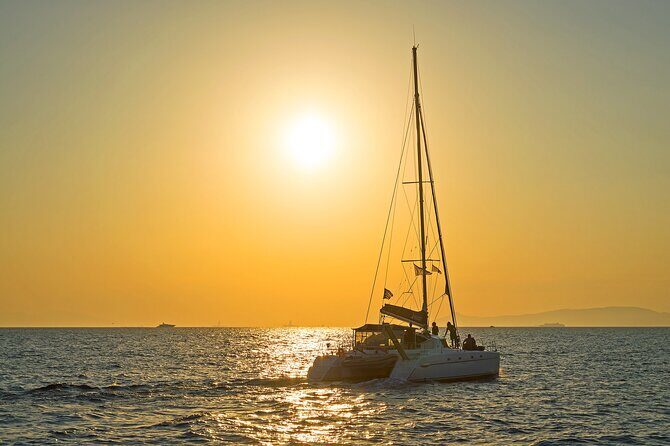 Athens Semi Private Sunset Catamaran Cruise with meal & drinks - Wine, Beer, and a Sunset Mindset That Fits the Budget