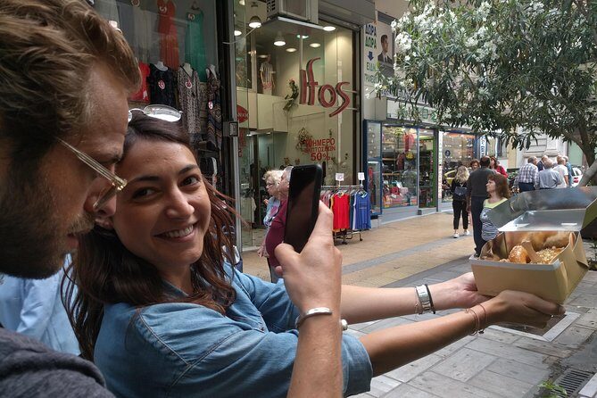 Athens Street Food Tour: Explore City's Iconic Eateries - Getting Oriented at MAKARON Lonis on Athinas Street