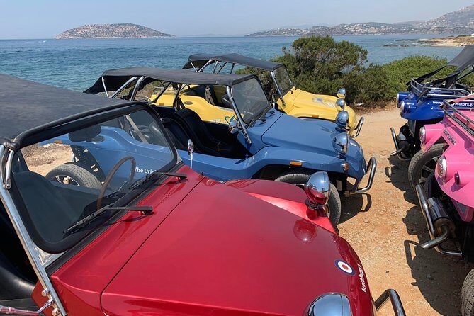 Buggy Tour in Ancient Ruins and Temples around Athens-SOUNIO Poseidon Temple - BeachBuggy Athens Riviera: the day in motion