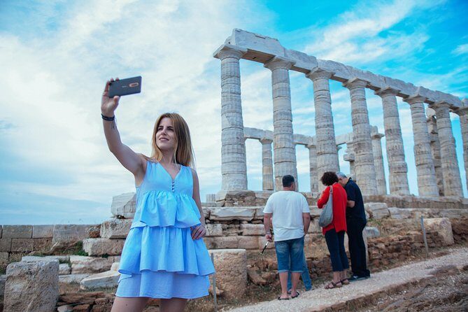 Cape Sounio and Temple of Poseidon Private Day Trip with Private Local Guide - Temple of Poseidon: ticket-free, but not low-impact