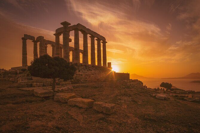 Cape Sounion and Temple of Poseidon Half-Day Small-Group Tour from Athens - Lake Vouliagmeni: a volcanic lake photo stop in 15 minutes