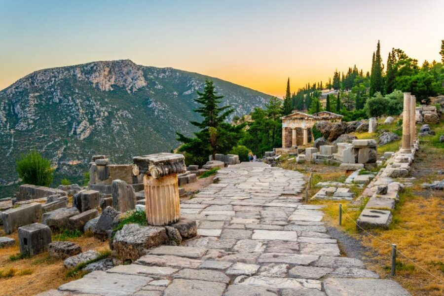 Delphi: Archaeological Site & Museum Ticket with Audio Tour - Treasury of the Athenians: A Monument That Screams Politics