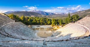Epidaurus: Temple of Asclepius & Theatre with optional audio - Inside Epidaurus Theatre: where the acoustics make sense