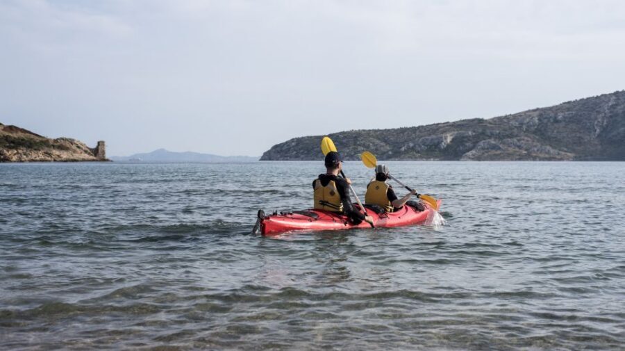 From Athens: Cape Sounion Guided Kayaking Tour with Lunch - Getting to the coast: meeting at Akrogiali and van to the launch