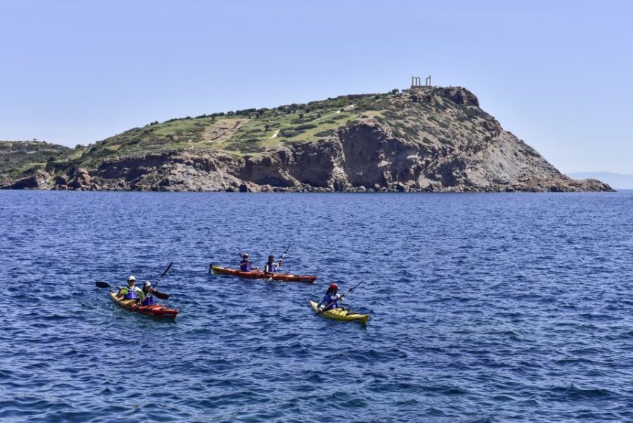 From Athens: Cape Sounion Guided Kayaking Tour with Lunch - Archi or Legrena: the rest stop that turns effort into fun