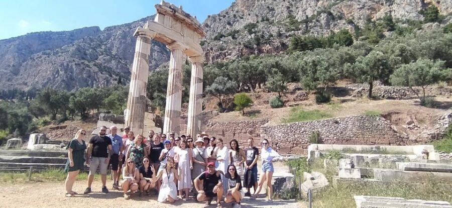 From Athens: Delphi Day Trip & Arachova Village Stop - Delphi Archaeological Site: Temple of Apollo and the Center of the World