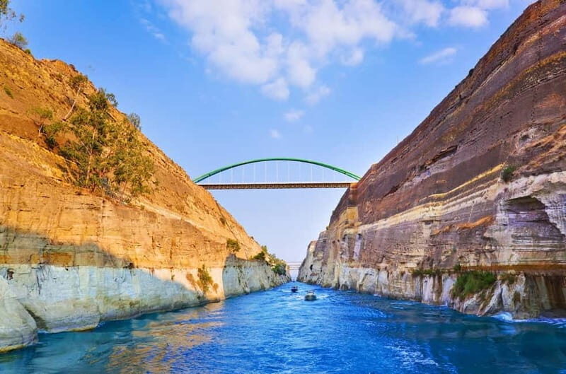 From Athens: Explore Ancient Corinth & Charming Nafplion - Corinth Canal: the fast engineering hit that sets the tone