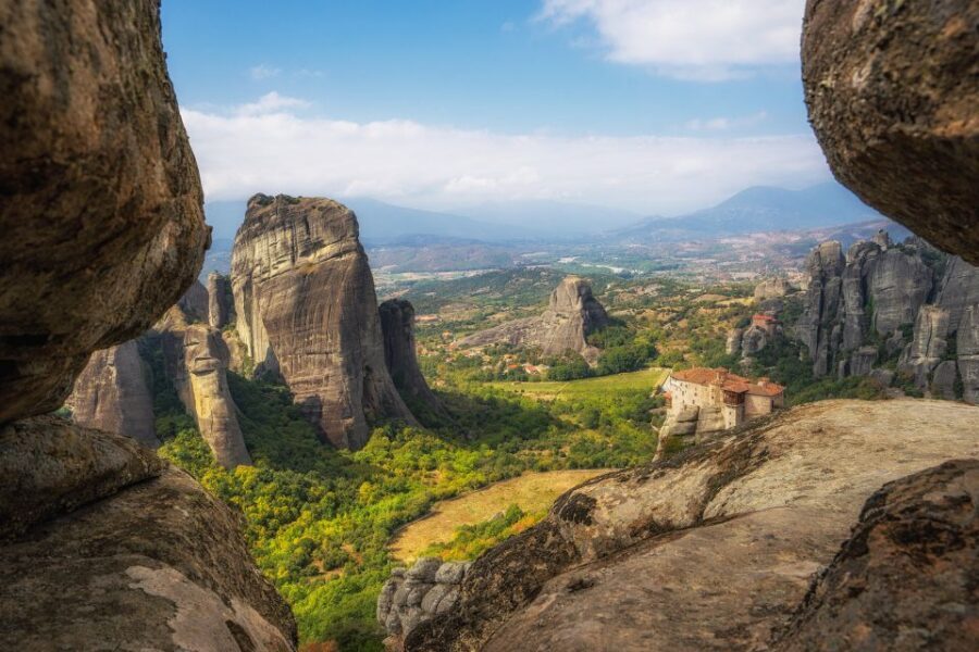 Kalabaka: Meteora Monasteries Minibus Tour with Photo Stops - St. Antonios: where the early hermits began