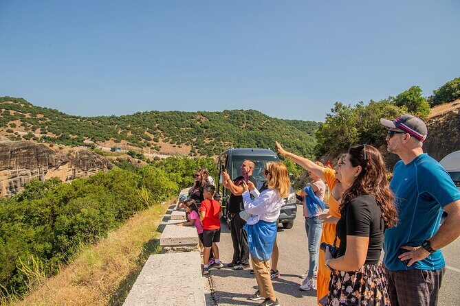Meteora Monasteries Half-Day Small Group Tour with Transport - Roussanou Monastery inside: lower elevation, WWII scars, and a convent shift