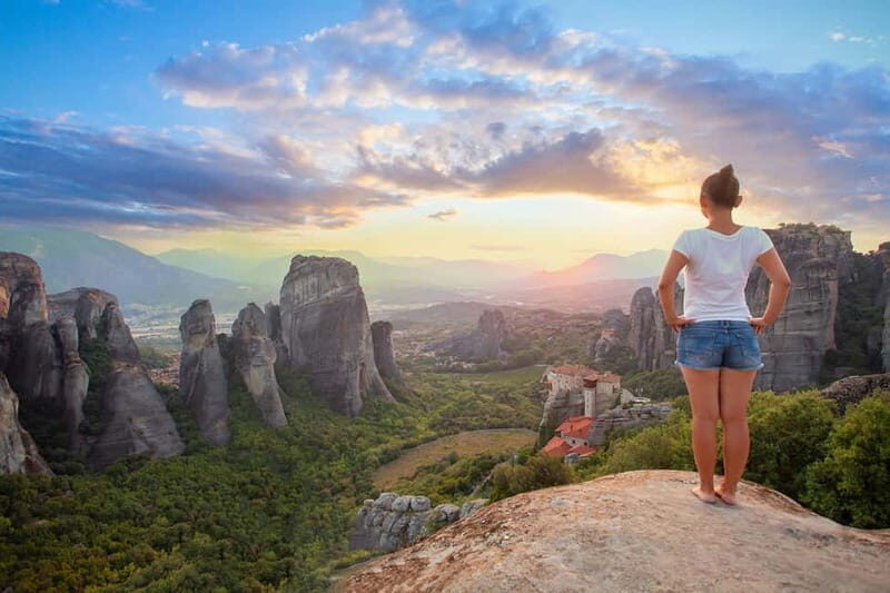Meteora: Sunset Small Size Tour with Monastery & Caves visit - Getting Picked Up in Kalabaka or Kastraki