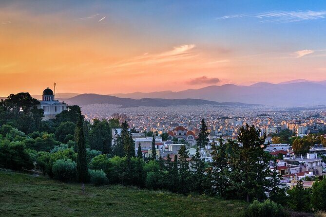 Mythology, Philosophy and Democracy Tour - Philopappos Hill at Night: Views Over Athens and the Symposium Finish
