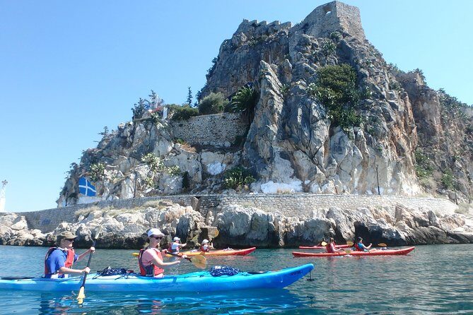 Sea Kayak Nafplio - Medieval Castles Tour - Getting on the water at Karathona Beach (and what you’re actually carrying)
