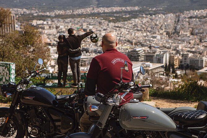VIP 90" Private Sidecar Tour of Athens Acropolis & Lycabetus - Mount Lycabettus View Ride: Pine Forest Climb and the 360 Look Down