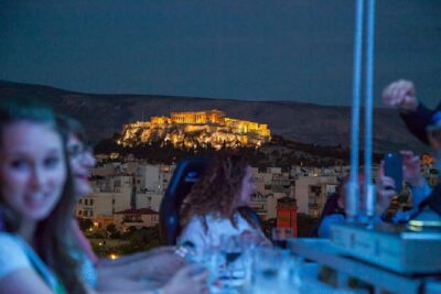 Dinner in the Sky Athens - Sunset vs Starlit Acropolis: choosing your view in Athens light